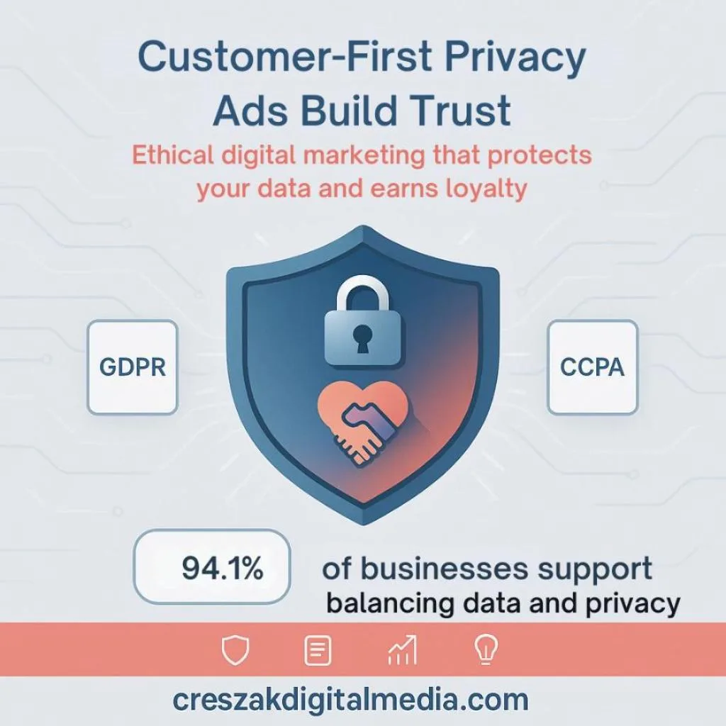 CresZak Digital Media highlights customer-first privacy ads within Digital Marketing Services.