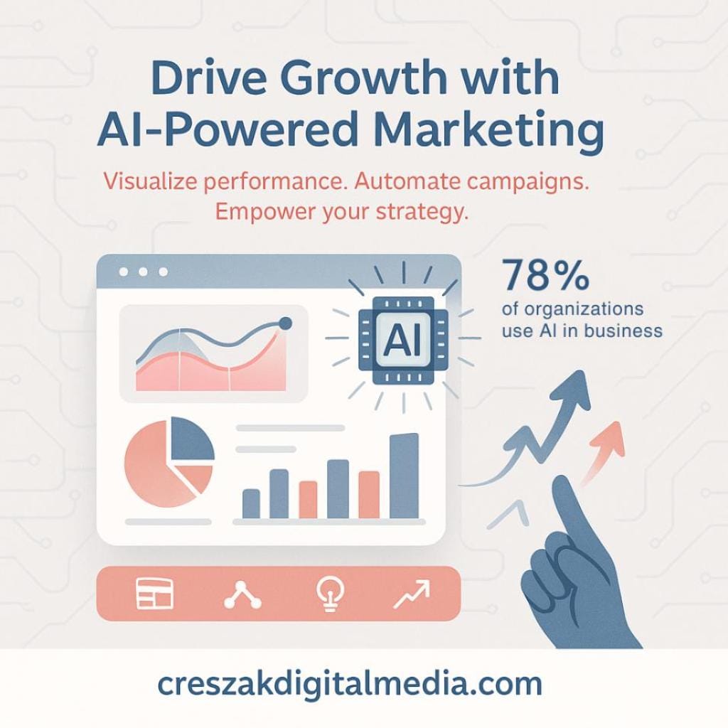 driving value with ai tools in the marketing stack for enhanced analytics and campaign management CresZak Digital Media drives value with AI-enhanced Digital Marketing Services and analytics.