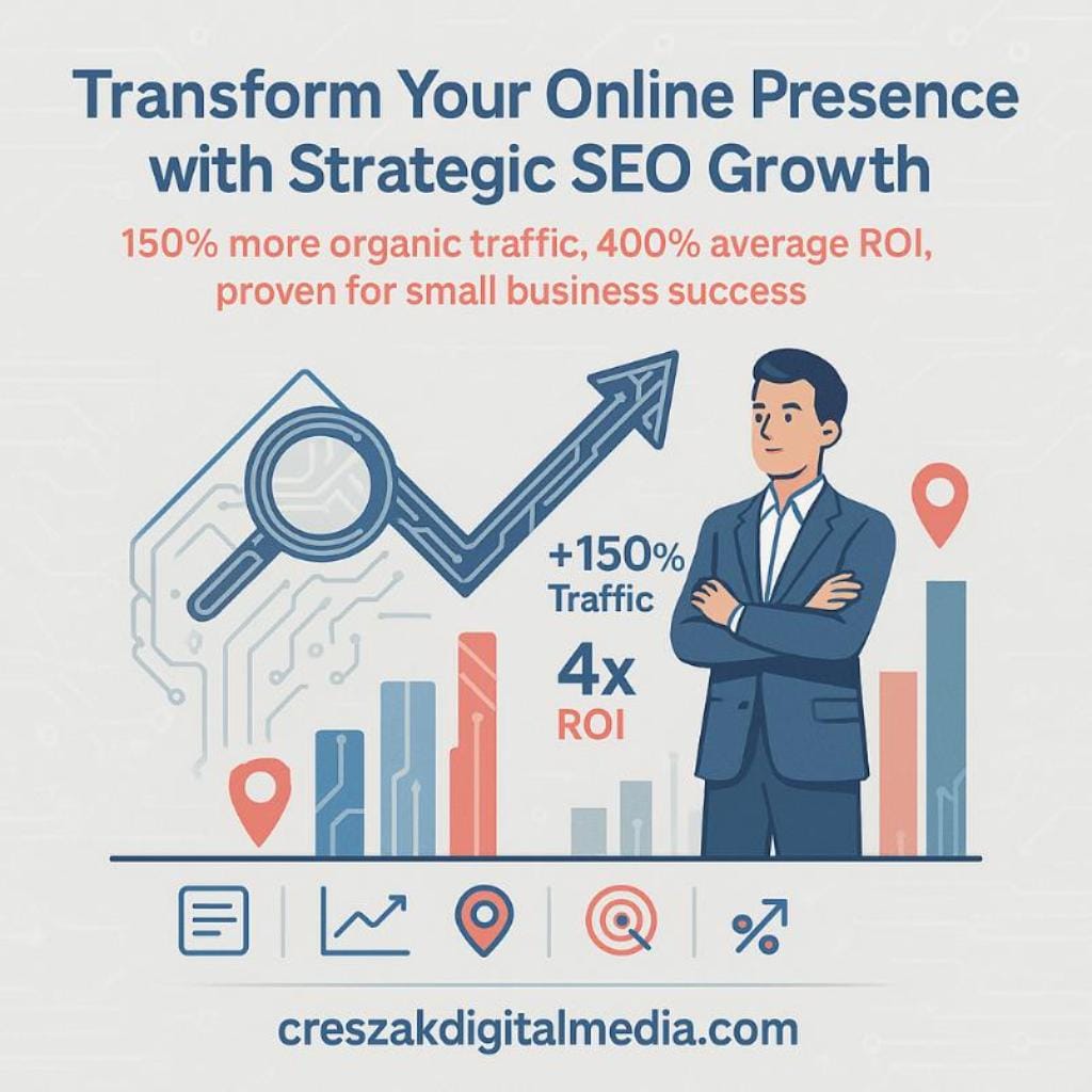 how strategic optimization helped a small business owner triple their visibility CresZak Digital Media shares how strategic SEO Services tripled a client’s visibility.
