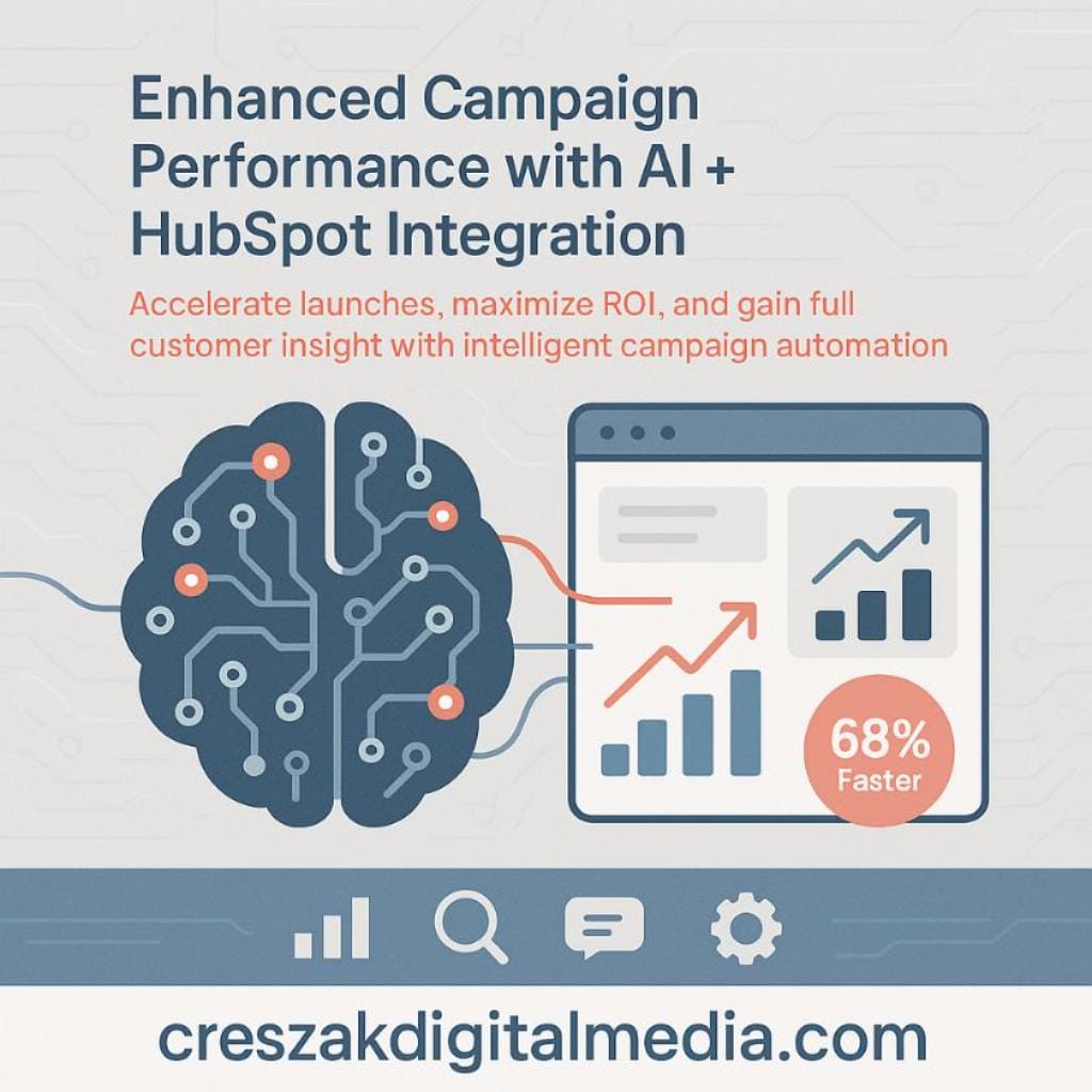 integrating ai and hubspot for enhanced campaign delivery and roi CresZak Digital Media integrates AI and HubSpot to improve Digital Marketing Services and ROI.