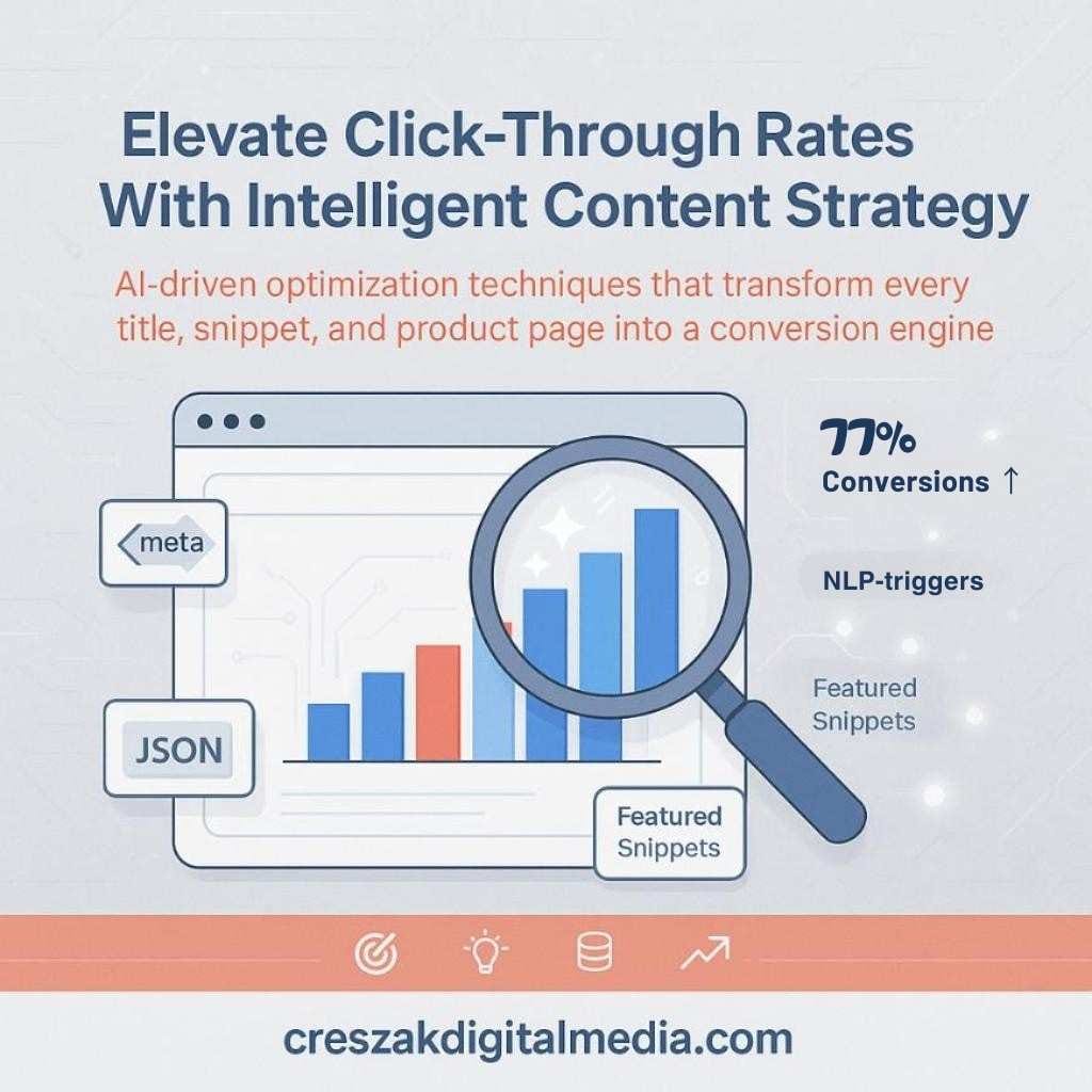 Optimizing AI Content for Higher CTR with Ecommerce SEO Services by CresZak Digital Media