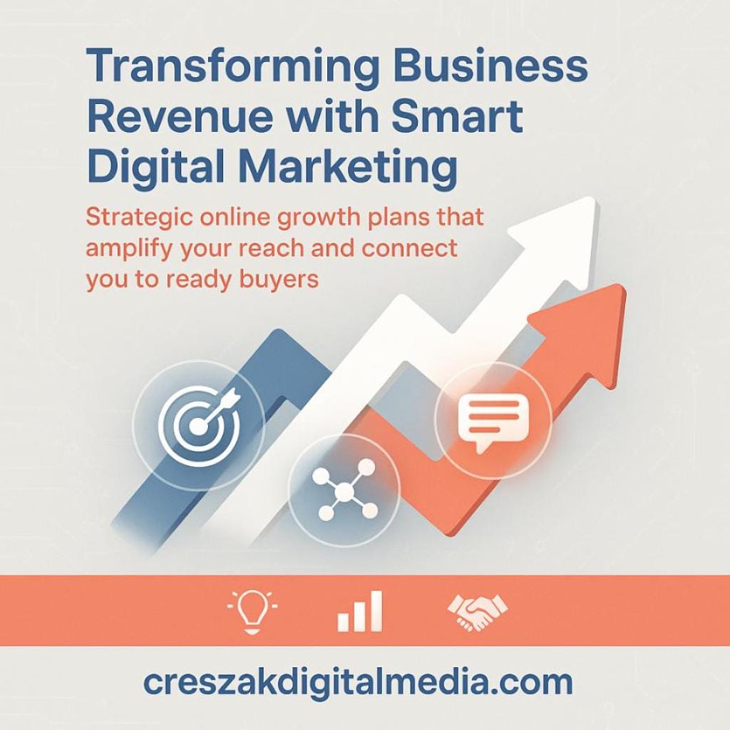 understanding how digital marketing services transform business revenue CresZak Digital Media shows how Digital Marketing Services transform business revenue.