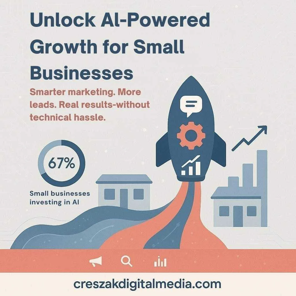 AI digital marketing services for small business growth provided by CresZak Digital Media