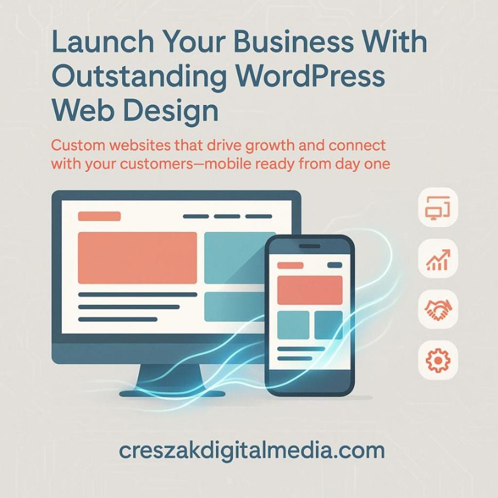 CresZak Digital Media WordPress Web Design Company helping businesses build their online presence