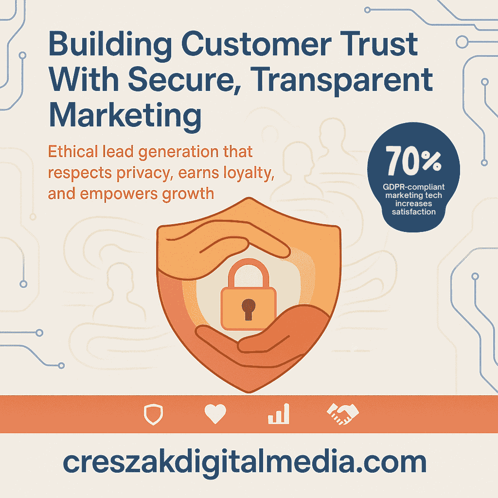 CresZak Digital Media building customer trust with secure and transparent Lead Gen Seo Services practices