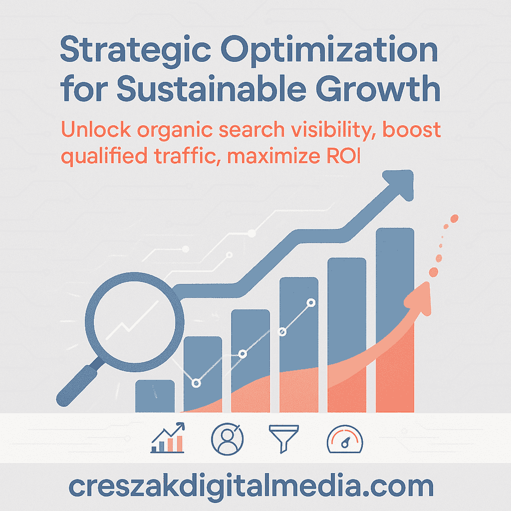 building sustainable growth through strategic optimization CresZak Digital Media driving sustainable growth with strategic Website Seo Services optimization