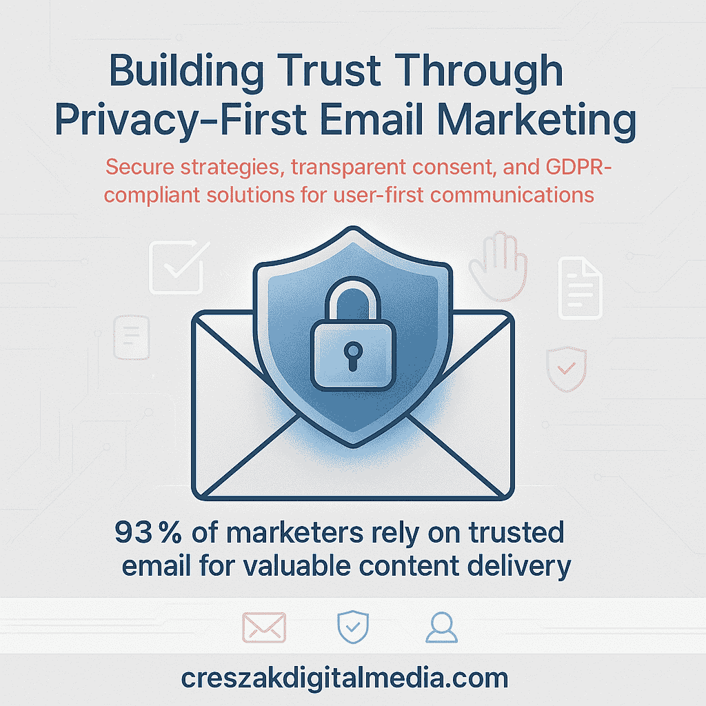 building trust through privacy-focused email marketing Building customer trust through privacy-focused strategies from an Email Marketing Agency, CresZak Digital Media