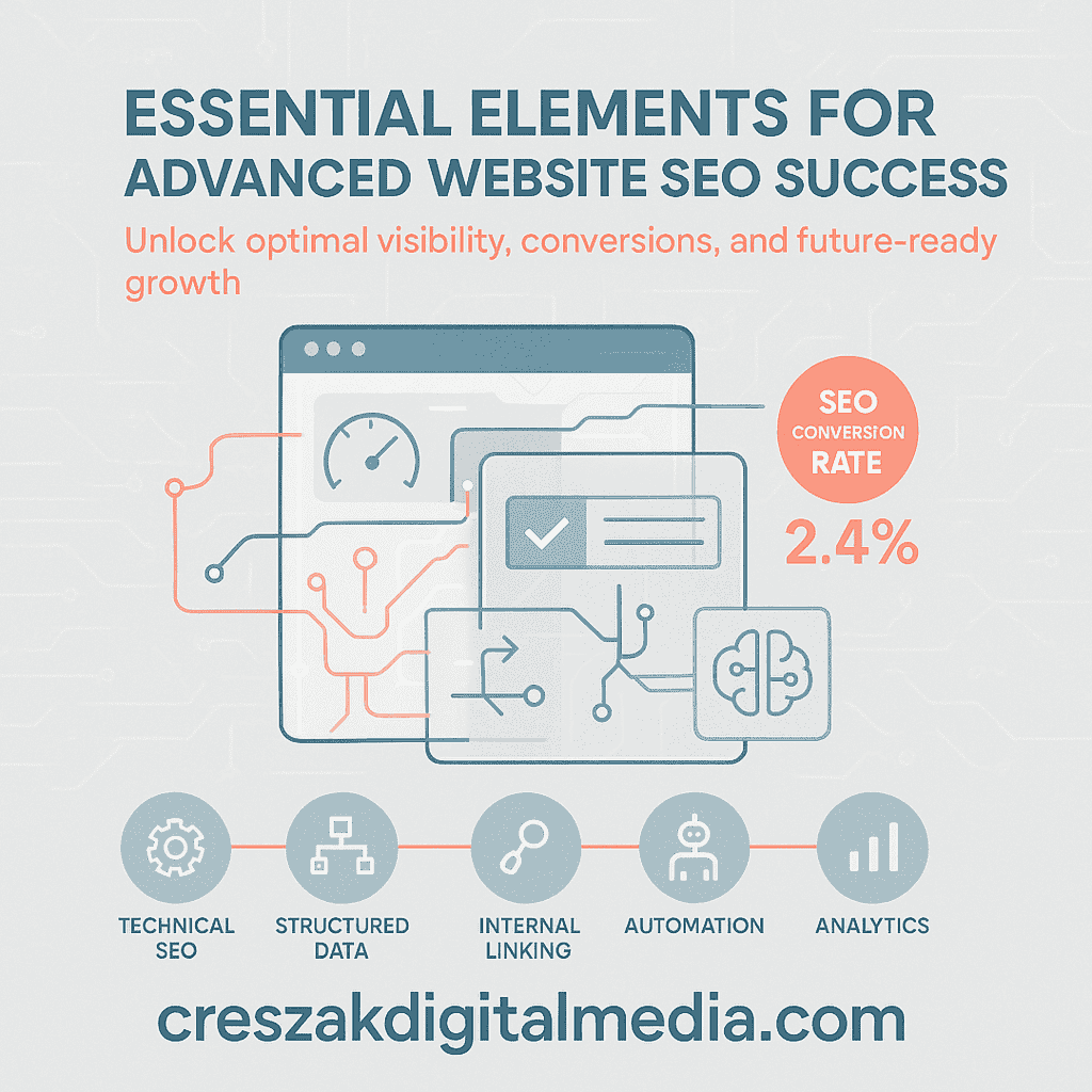 essential components of effective website seo implementation CresZak Digital Media outlining essential components of effective Website Seo Services implementation