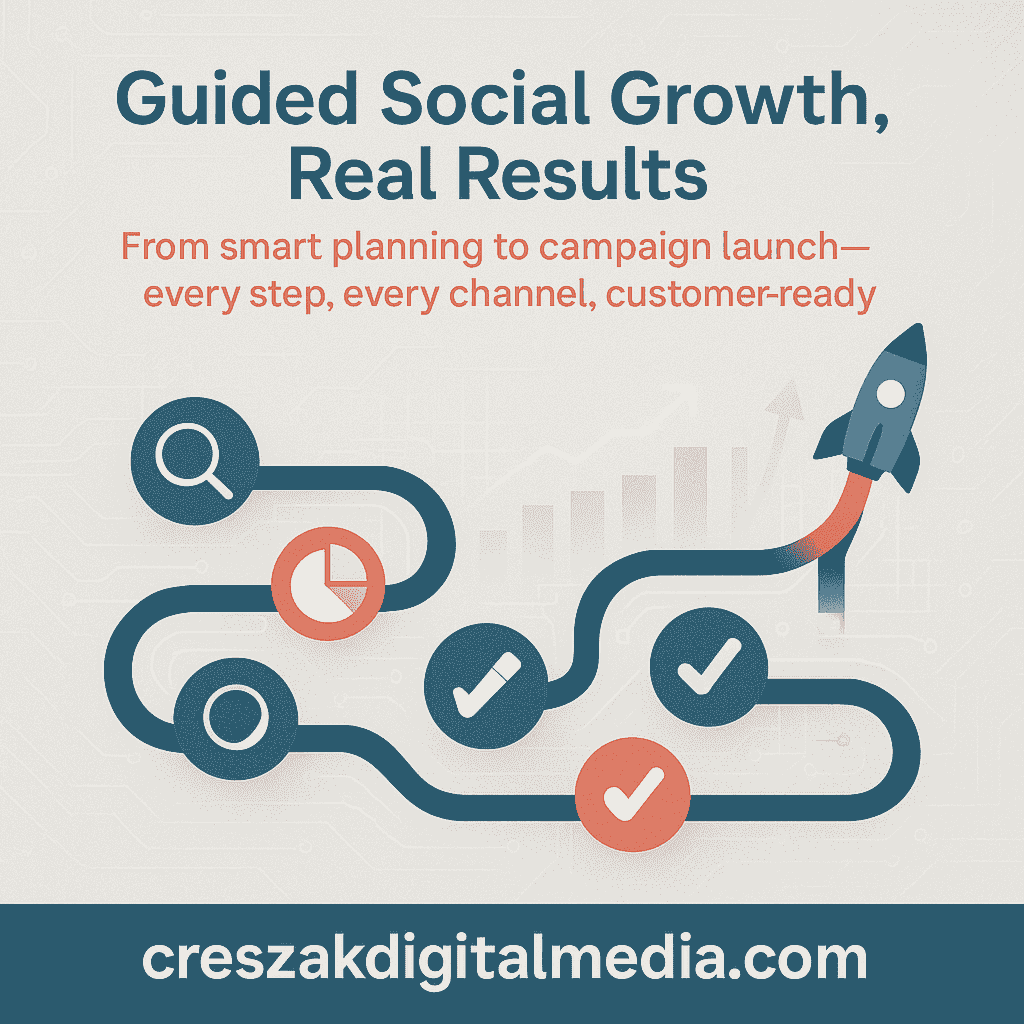 End-to-end social campaign planning and performance with Social Media Marketing Services by CresZak Digital Media