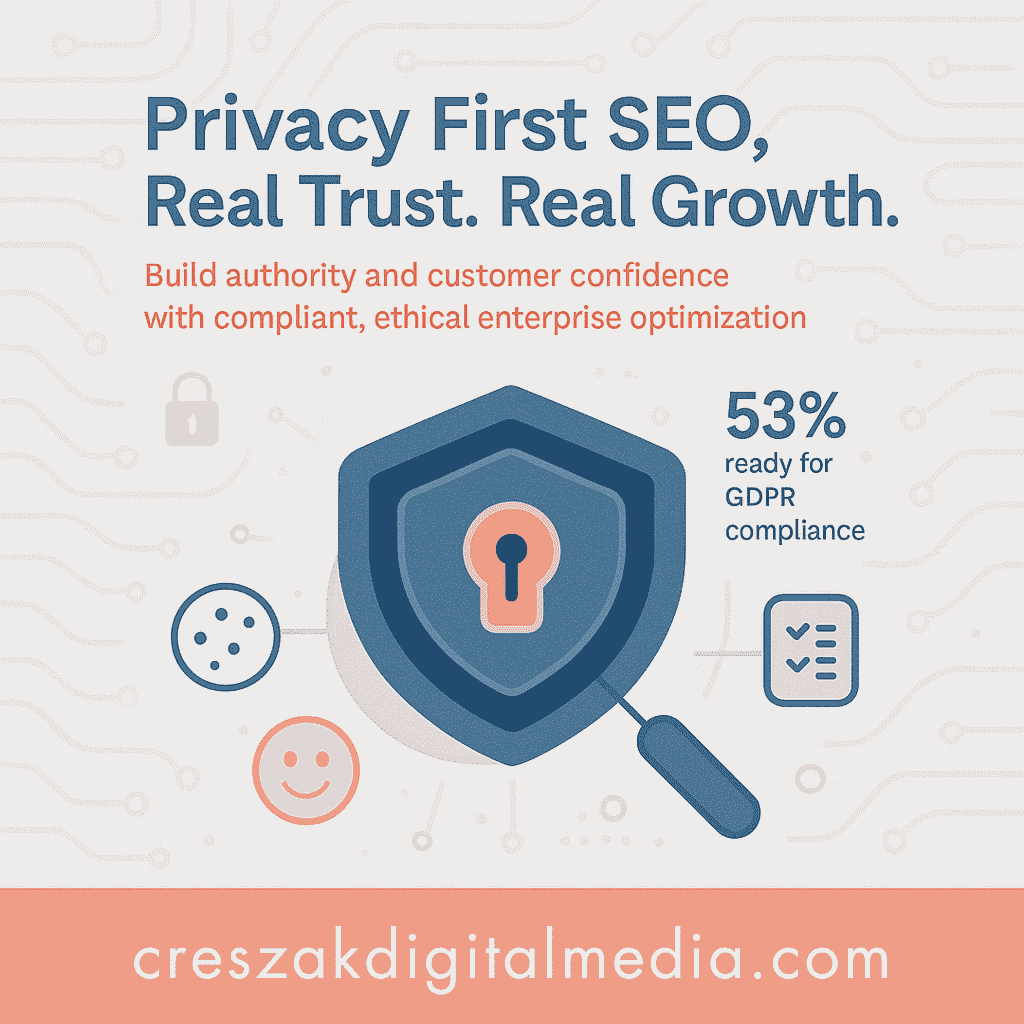 CresZak Digital Media implementing privacy-first Enterprise SEO Services for modern enterprise success