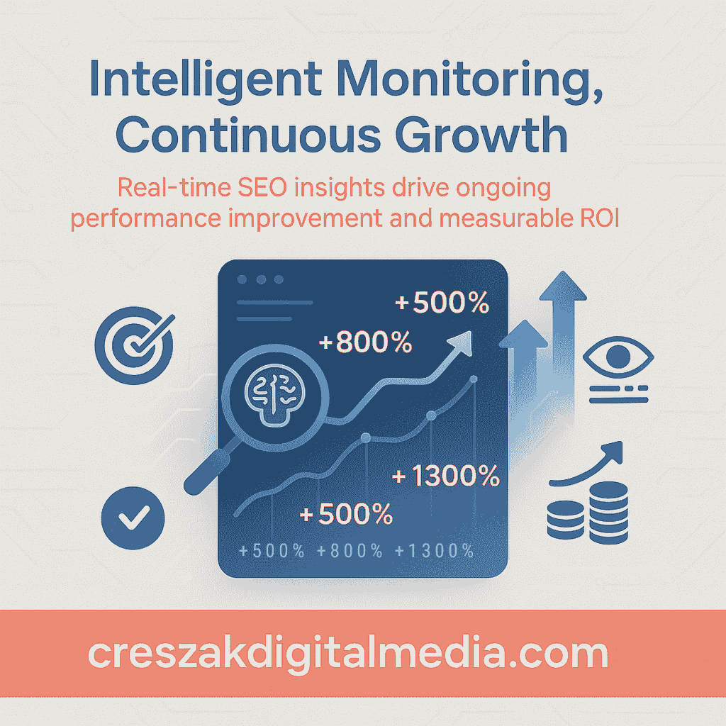 intelligent monitoring creates continuous improvement CresZak Digital Media applying intelligent monitoring for continuous Website Seo Services improvement