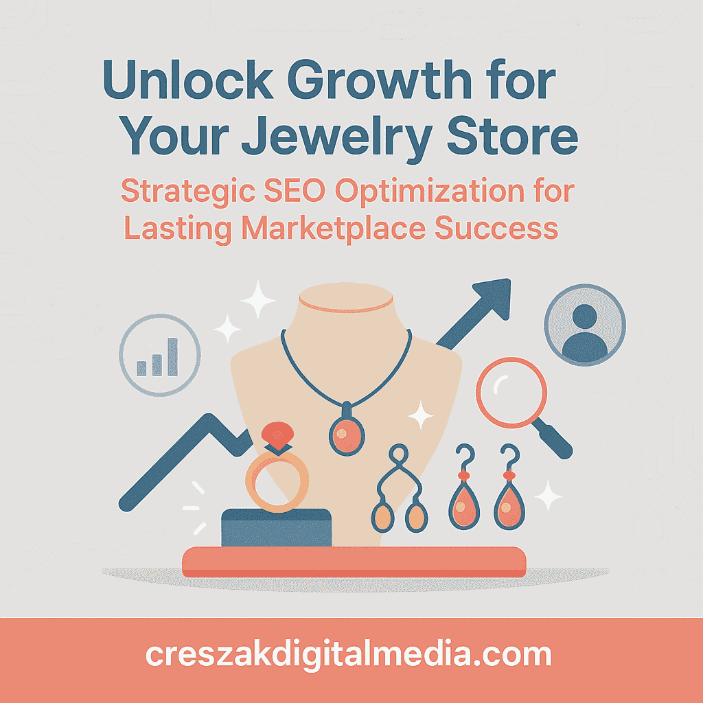 CresZak Digital Media showcasing jewelry store growth through strategic Ebay Seo Services optimization