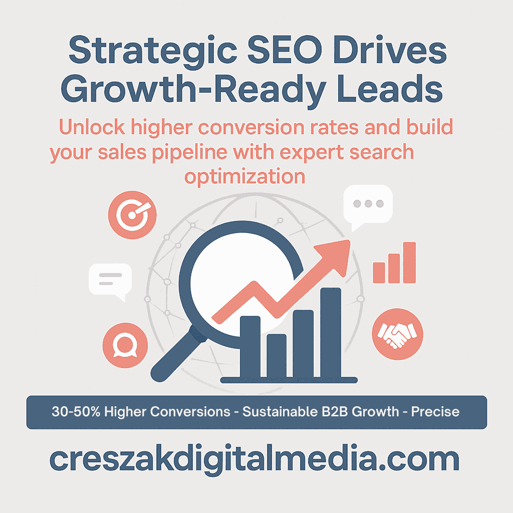 CresZak Digital Media using Lead Gen Seo Services to convert organic traffic into qualified business leads