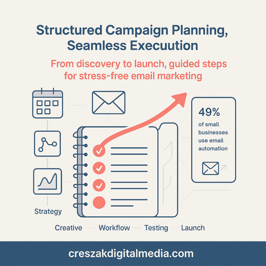 structured campaign planning and execution Structured email campaign planning and execution from a professional Email Marketing Agency, CresZak Digital Media