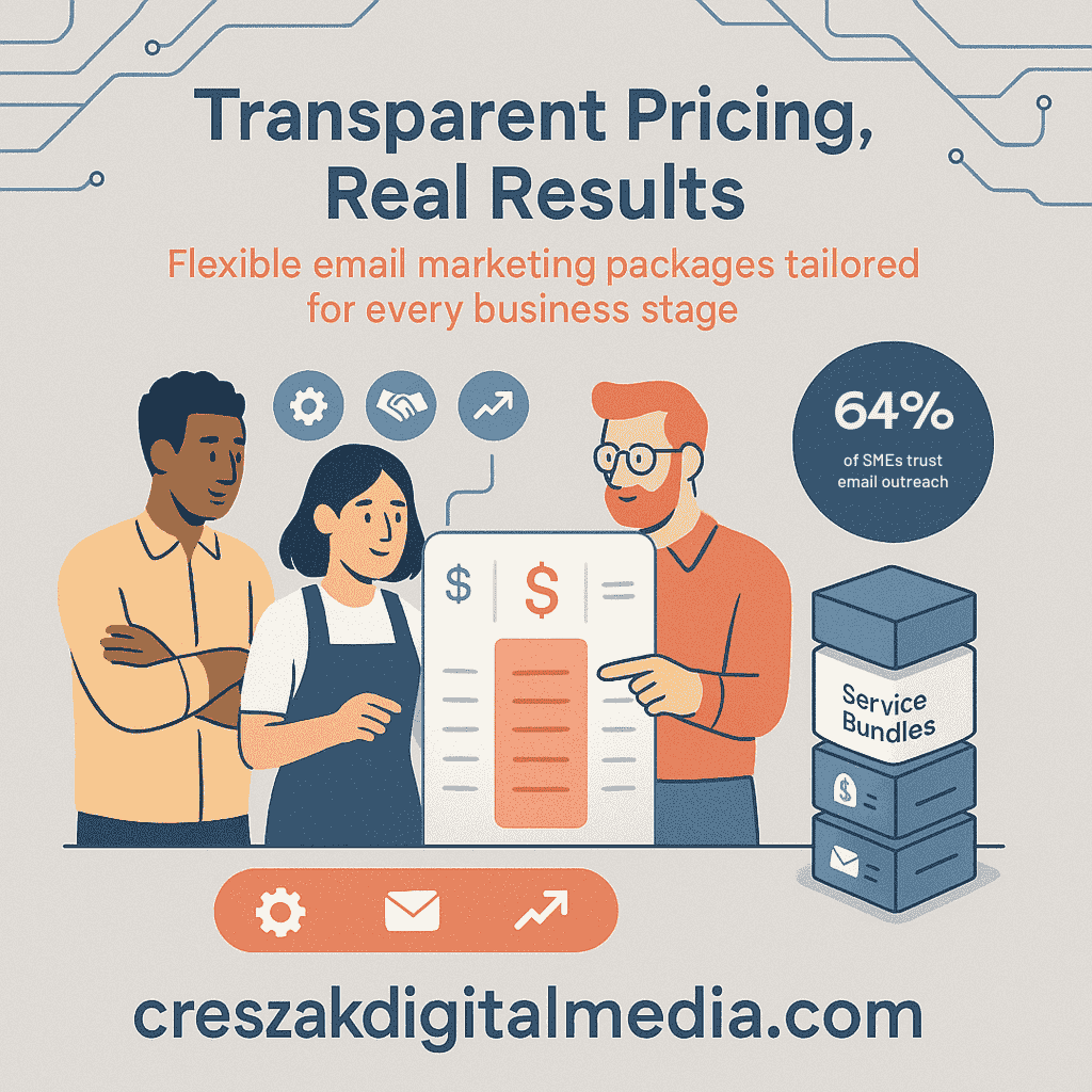 understanding transparent pricing for email campaign services Transparent pricing for email campaign services from a reliable Email Marketing Agency, CresZak Digital Media