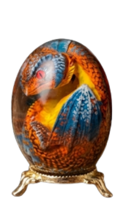 Dragon Egg display piece highlighting THE EGG design by ShNixus Softech from Spichy Deals with fantasy collectible theme